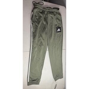 Adidas Men's Green Track Pants Joggers Sweatpants Size Medium Athletic
